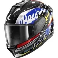 Shark D-Skwal 3 Streetrush Integraalhelm Zilver/Blauw/Rood S unisex
