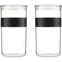 Bodum Voorraadpot Presso Black 2L (Set van 2)