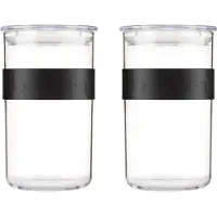 Bodum Voorraadpot Presso Black 1L (Set van 2)