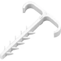 ORNO Dubbele kabelklem 13x7mm YDYp 3x2,5 Plat - 100 stuks