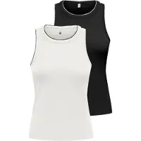 ONLY Top 'ONLALLY' zwart / wit
