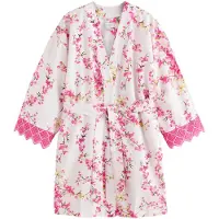 Ted Baker Ochtendjas kiwi / grasgroen / pink / wit