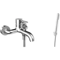 Kielle Oudee - Badkraan met accessoires, EcoSpare, chroom 10302SN30