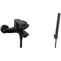 Kielle Vega - Badkraan met accessoires EcoSpare, matzwart 10318SN34