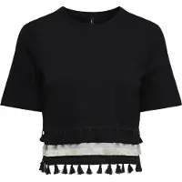 ONLY Shirt zwart / natuurwit