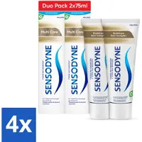 Sensodyne - Tandpasta - Multi Care - Complete Zorg - Duopack - 2 x 75 ml - Voordeelverpakking - 4 stuks