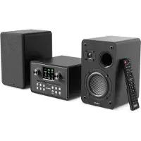 Majority Homerton - Internetradio - DAB/DAB+/FM - CD-speler - Bluetooth - Dubbele Wekker - Zwart