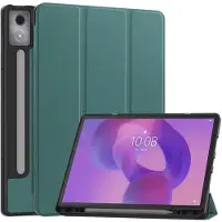 EtuiTab - Lenovo Idea Tab Pro 12.7 - Tablethoes - Dark Green - Magnetisch - Rysik Houder