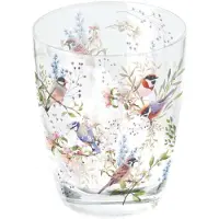 Ambiente -waterglas-busy birds-vogels-glas-set/2-bloesem-cadeau