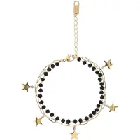 MyMo ROCKS Armband goud / zwart