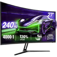 Ren Gaming Monitor 240hz - Gaming Monitor - Zwart - ‎20cm x 62cm x 46cm