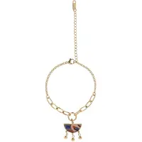 Usha Armband blauw / goud / rood