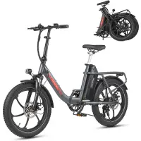 Maxtron MULE Elektrische Fiets – Opvouwbare E-bike – 20×3.0 Inch Banden – 48V 20Ah Accu – Actieradius tot 110 km – Mechanische Schijfremmen – Stadsfiets – Max. Belastbaar 120 kg –Grijs