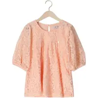 Nono Meisjes Tops & T-shirts Tina Lace Top With Puffed Sleeve - Lichtroze - Maat 134/140