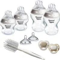 Tommee tippee Natural Start Babyflessen en spenen Startersset - flessen van 150 ml en 260 ml voor pasgeboren baby's - 0m+