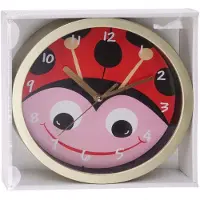Koopman Wandklok kinderkamer kikker - educatief speelgoed 20cm multicolor.