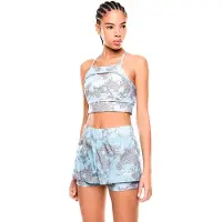 EA7 Dames Top Ventus Lab blauw (L), Sportief, Meerdere sporten, Mouwloos / spaghettibandjes, Gerecycled polyester 7W000935_AF21580