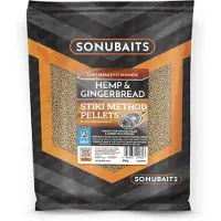 Sonubaits Stiki Pellets 2mm Hemp & Gingerbread – Method Pellets voor Karpervisserij