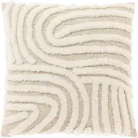 Unique living kussen Caty beige 45 x 45 cm
