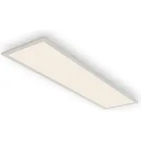 Briloner LED-paneel, met bewegingsmelder, schemersensor, bereik van 10 meter, timerfunctie, wit, 119,5 x 29,5 x 6,5 cm