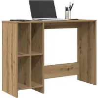 vidaXL Bureau 102,5x35x75 cm bewerkt hout artisanaal eikenkleur