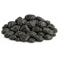Home & Styling decoratie stenen - 4x - groot - 650ml - antraciet mix - hobby steentjes - sier stenen