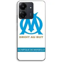 MANIACASE Coque Voor Xiaomi Redmi 13C 4g logo OM Olympique de Marseille wit Achtergrond