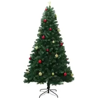 Bolt Kunstkerstboom, 183 cm – Kerstboom met afstandsbediening en metalen voet – Realistische kerstboom – Groen