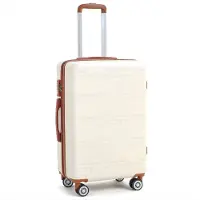 Bolt Trolleykoffer 28 Inch - Lichtgewicht ABS Reiskoffer met TSA-Slot - Beige
