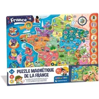 Clementoni - Puzzle magnétique de la France