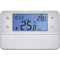 Emos OpenTherm kamerthermostaat P5606OT, programmeerbaar, bedraad, Thermostaat, Wit