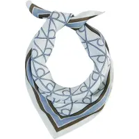 Calvin Klein Doek 'CK Monogram Print' lichtblauw / olijfgroen