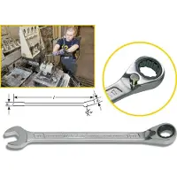 Hazet 606-24 606 Steek-ringratelsleutel Sleutelbreedte (metrisch) 24 mm