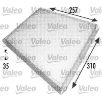 Valeo 698702 Interieurfilter