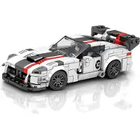ReoBrix 683 Sportauto, schaal 1:24, bouwblokken auto, 419 onderdelen met deuren