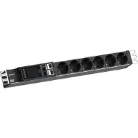 Bachmann BN ESSENTIAL Metered 19", 6xCEE7/3 2,0m CEE7/7