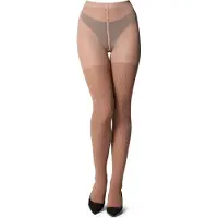 Bellivalini Dames Panty - 100 DEN - Halsterloos - Katoen - BLV-GI-1115 - Beige - M