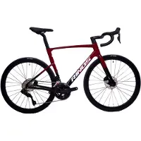 RINOS Odin6.1 Carbon Road - Racefiets - met UCI Frameset - met SHIMANO Di2 - 24 versnellingen en schijfremmen - lichte fiets voor dames en heren - Wielen van koolstofvezel -700 x 40C - Rood en zwart M