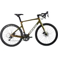 RINOS Odin1.0 Carbon Road - RaceFiets - met Shimano SORA 18 versnellingen en schijfremmen - lichte fiets voor dames en heren - 700 x 40C - Kameleon Goud - Groent 56