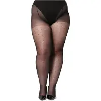 Bellivalini Dames Panty - 20 DEN - Halsterloos - Polyamide - BLV-GI-1128 - Zwart - XXL