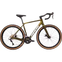 RINOS Sandman 1.0 - Carbon Gravel Fietes - Gravel Bike - met Shimano SORA 18 versnellingen en schijfremmen - lichte fiets voor dames en heren - 700 x 40C - Kameleon Goud Groen M-54
