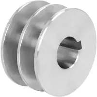 Forsplit - V-snaar Poelie - Ø 80 mm - Asgat 28 mm - 2x17mm (SPB) - Massief Staal