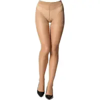 Bellivalini Dames Panty - 20 DEN - Halsterloos - Polyamide - BLV-GI-1110 - Daino - L