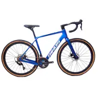 RINOS Sandman 3.0 Carbon - Gravel Fiets - Gravel Bike met SHIMANO 105 ST-R7000 - 22 versnellingen en schijfremmen - lichte fiets voor dames en heren - 700 x 40C - Kameleon Blauw Paars M-54