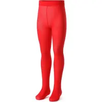 Bellivalini BLV-FI-1008 Kinderen Glad Panty - 40 DEN -Microvezel - Polyamide - Rood - 104/110