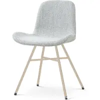 Nolon Noa-Fé Eetkamerstoel Grijs Melange - Beige Onderstel - Scandinavisch - Comfortabel - Stoffen