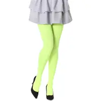 Bellivalini Dames Panty - 100 DEN - Medium gloss - Polyamide - BLV-FI-1003 - Neon Geel - L