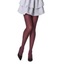 Bellivalini BLV-FI-1002 Dames Panty - 60 DEN - Polyamide - Microvezel - Bordeaux – XXL