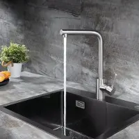 CECIPA MAX Keuken kraan - Keukenmengkraan - 360° Draaibare Keukenkraan - Spoelbakmengkraan van Roestvrij Staal - Zliver