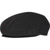 Walker and Hawkes Belton Wax flat cap Zwart, maat M (58cm)